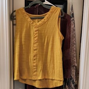 Yellow Sleeveless Top
